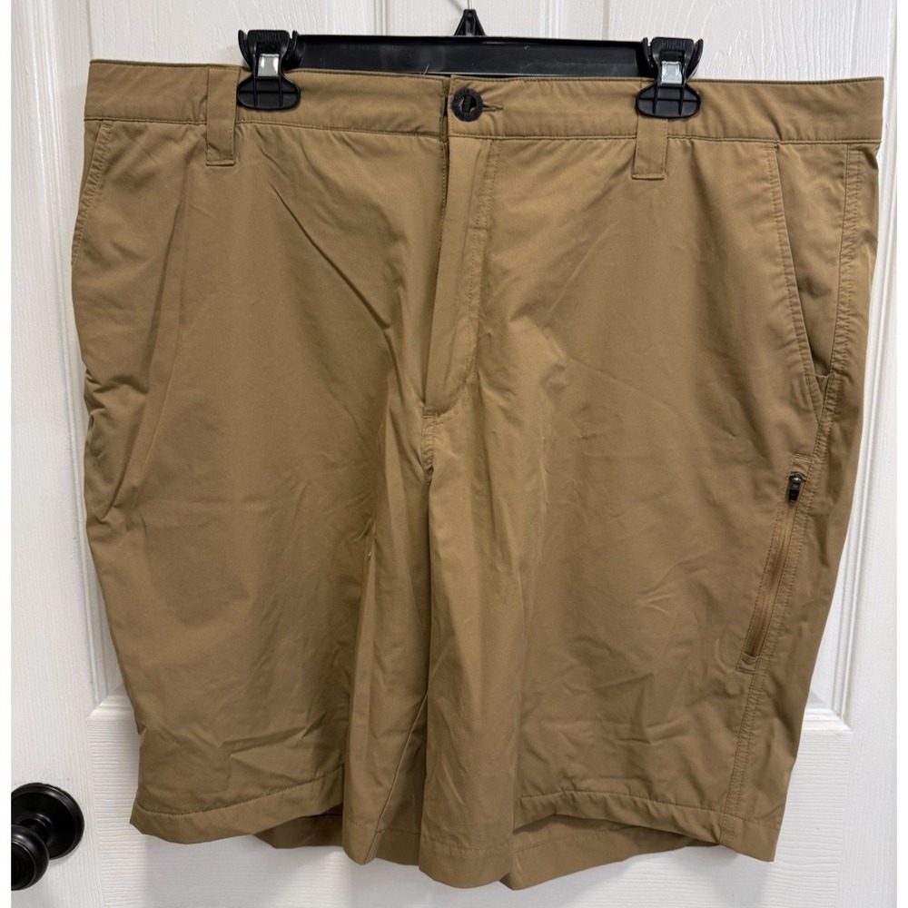 Orvis Shorts Men's 40 Brown Tan Tech Stretch Performance Hiking Stretch Outdoor